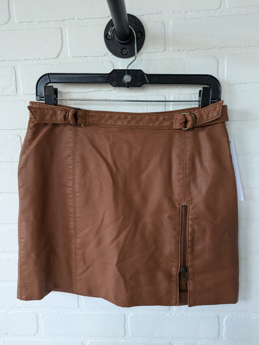 Brown Skirt Mini & Short Free People, Size 6