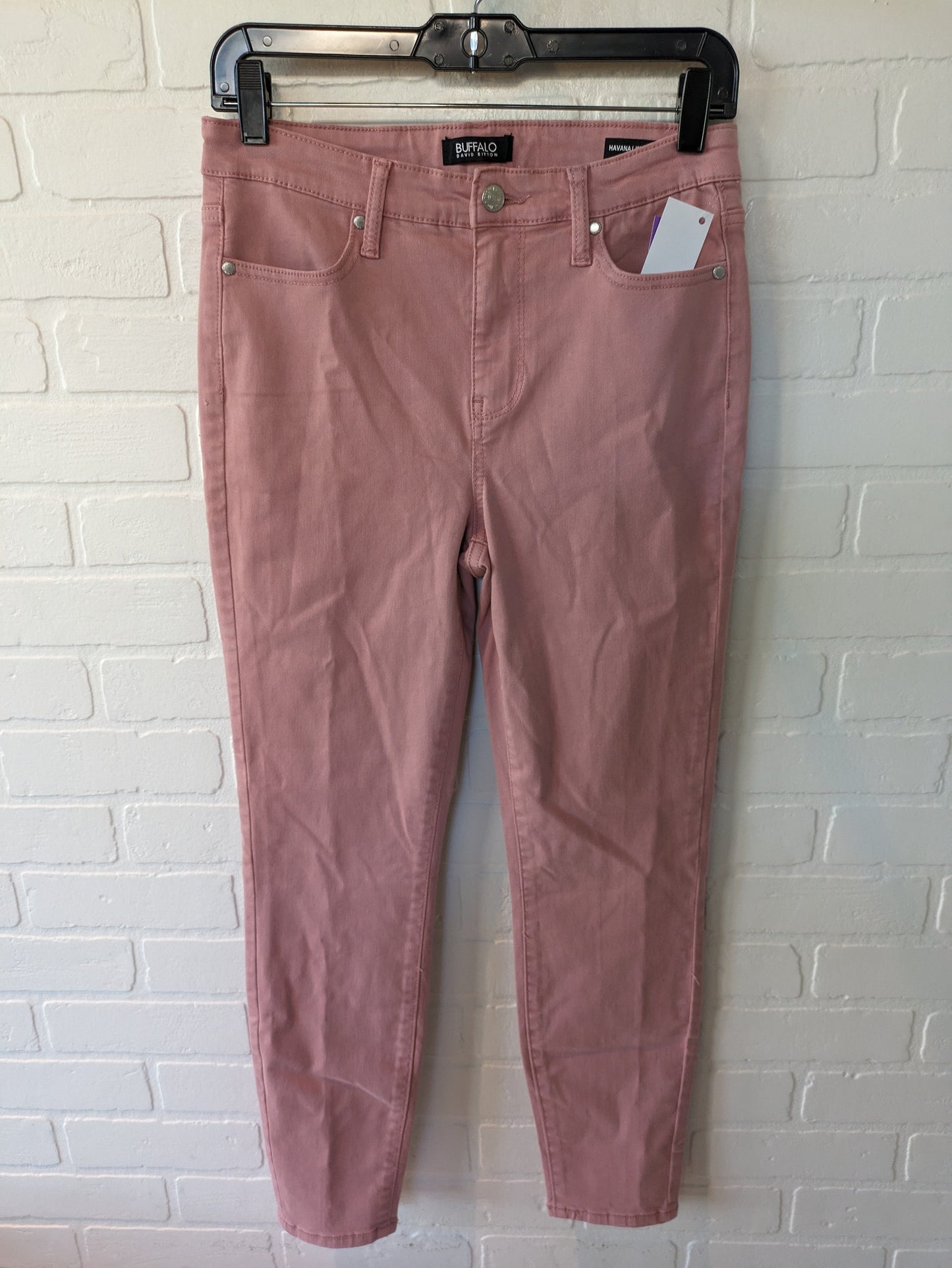 Pink Denim Jeans Skinny Buffalo David Bitton, Size 4