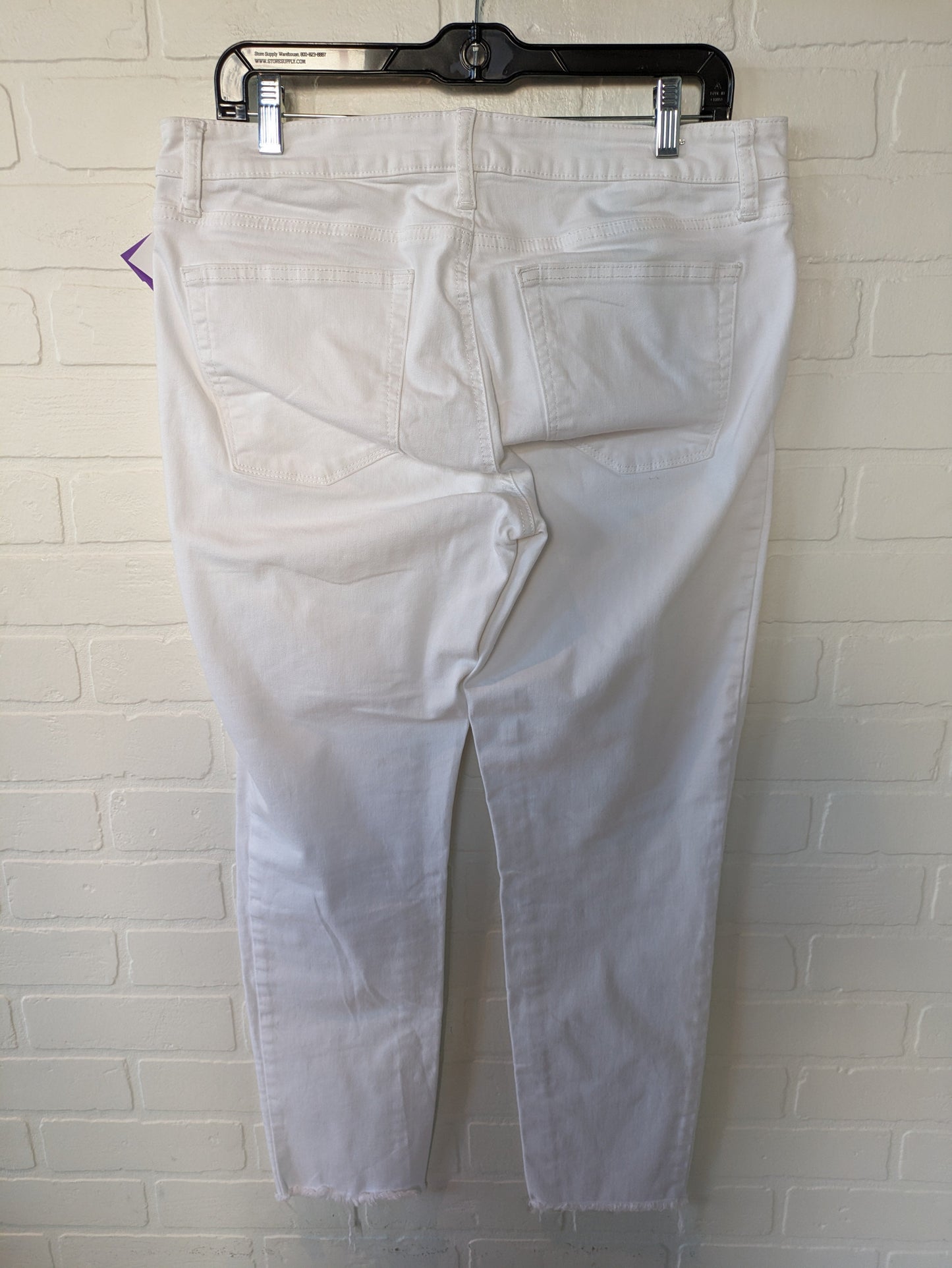 White Denim Jeans Skinny Lucky Brand, Size 12