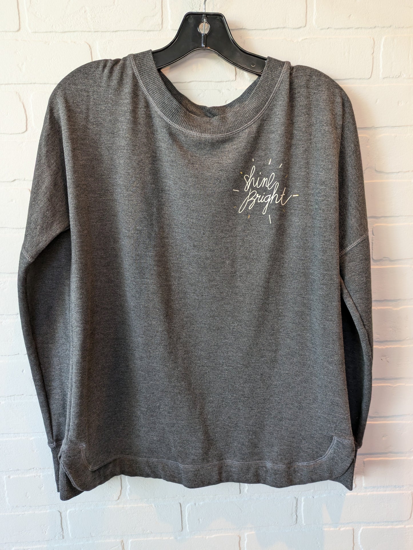 Grey Athletic Sweatshirt Crewneck Calia, Size S