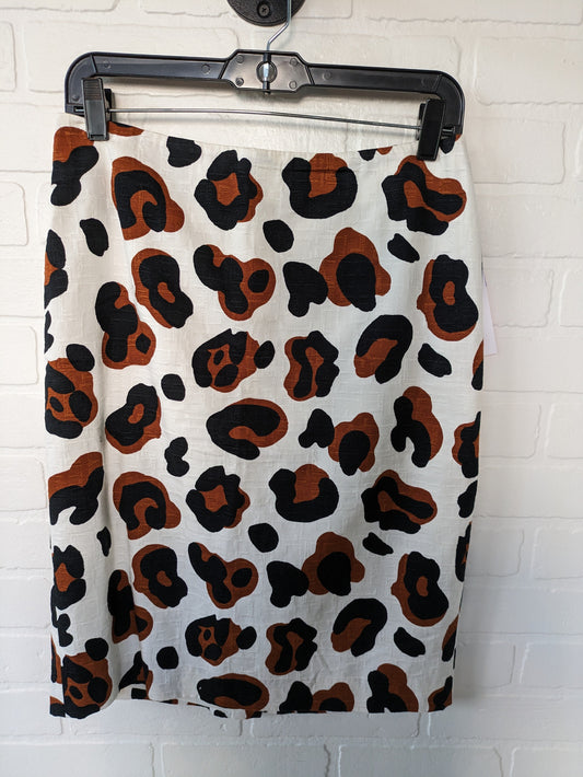 Animal Print Skirt Midi Talbots, Size 4