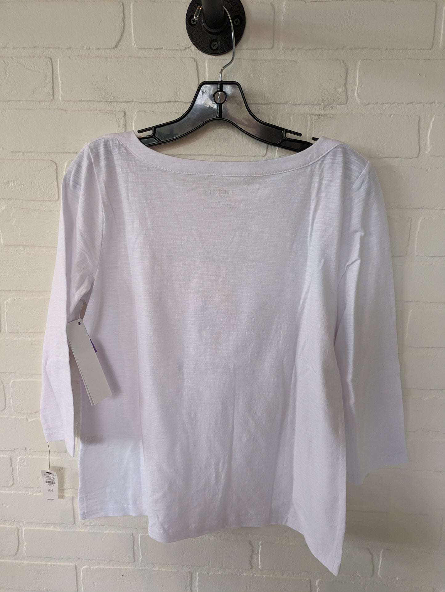 White Top 3/4 Sleeve Talbots, Size M