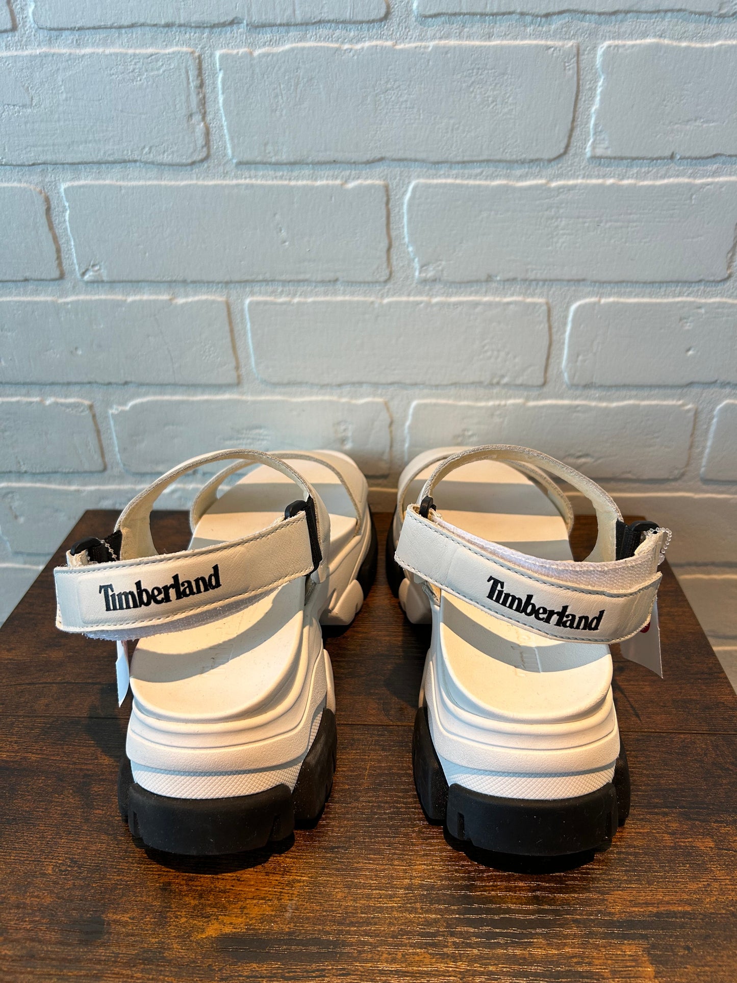 White Sandals Flats Timberland, Size 8