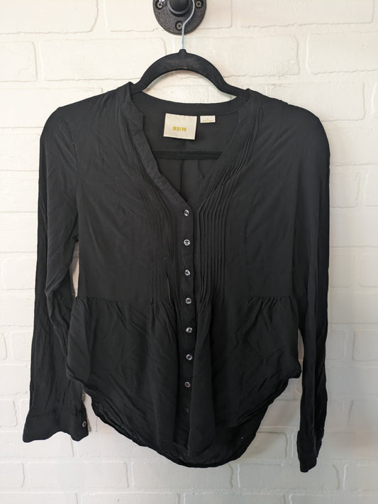 Black Top Long Sleeve Maeve, Size Xs