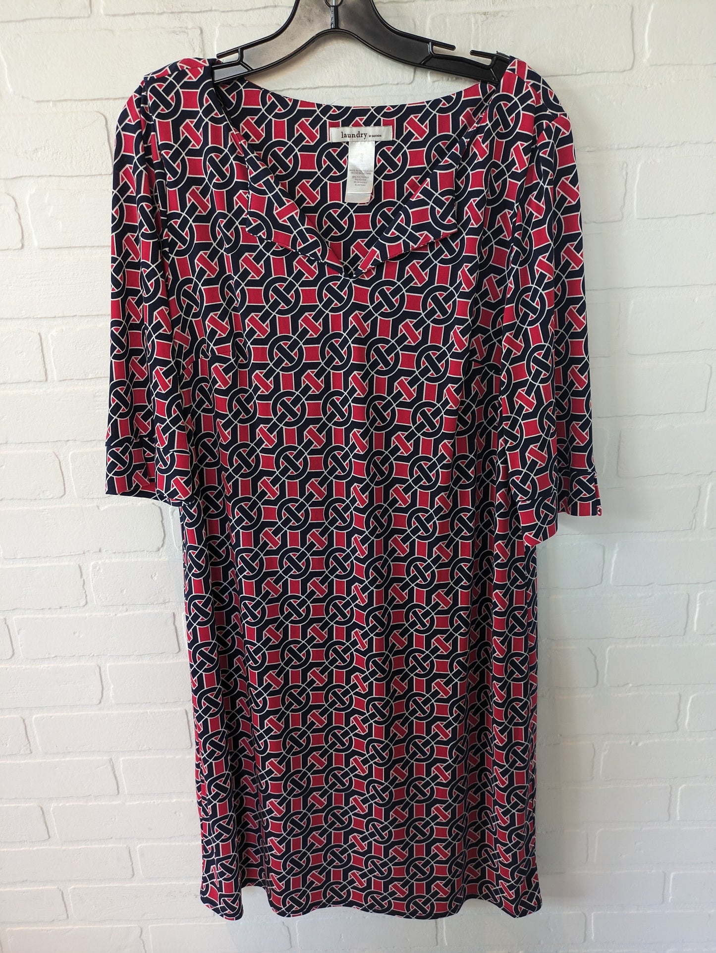 Blue & Red Dress Work Laundry, Size L