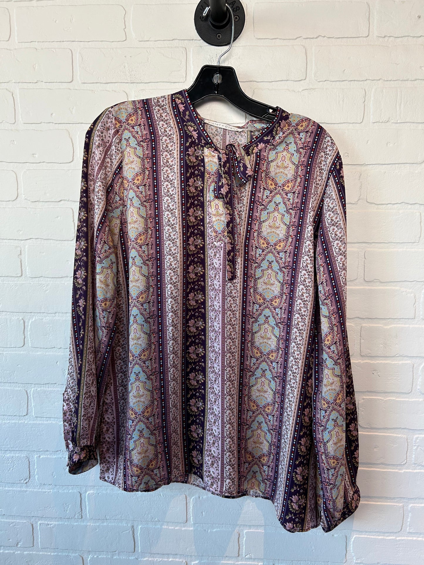 Purple Top Long Sleeve Violet And Claire, Size L