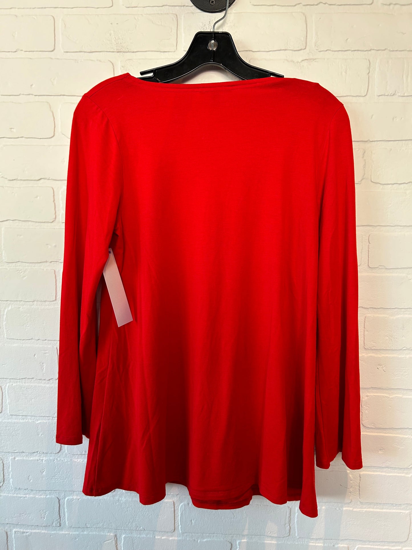 Red Top Long Sleeve Eileen Fisher, Size S