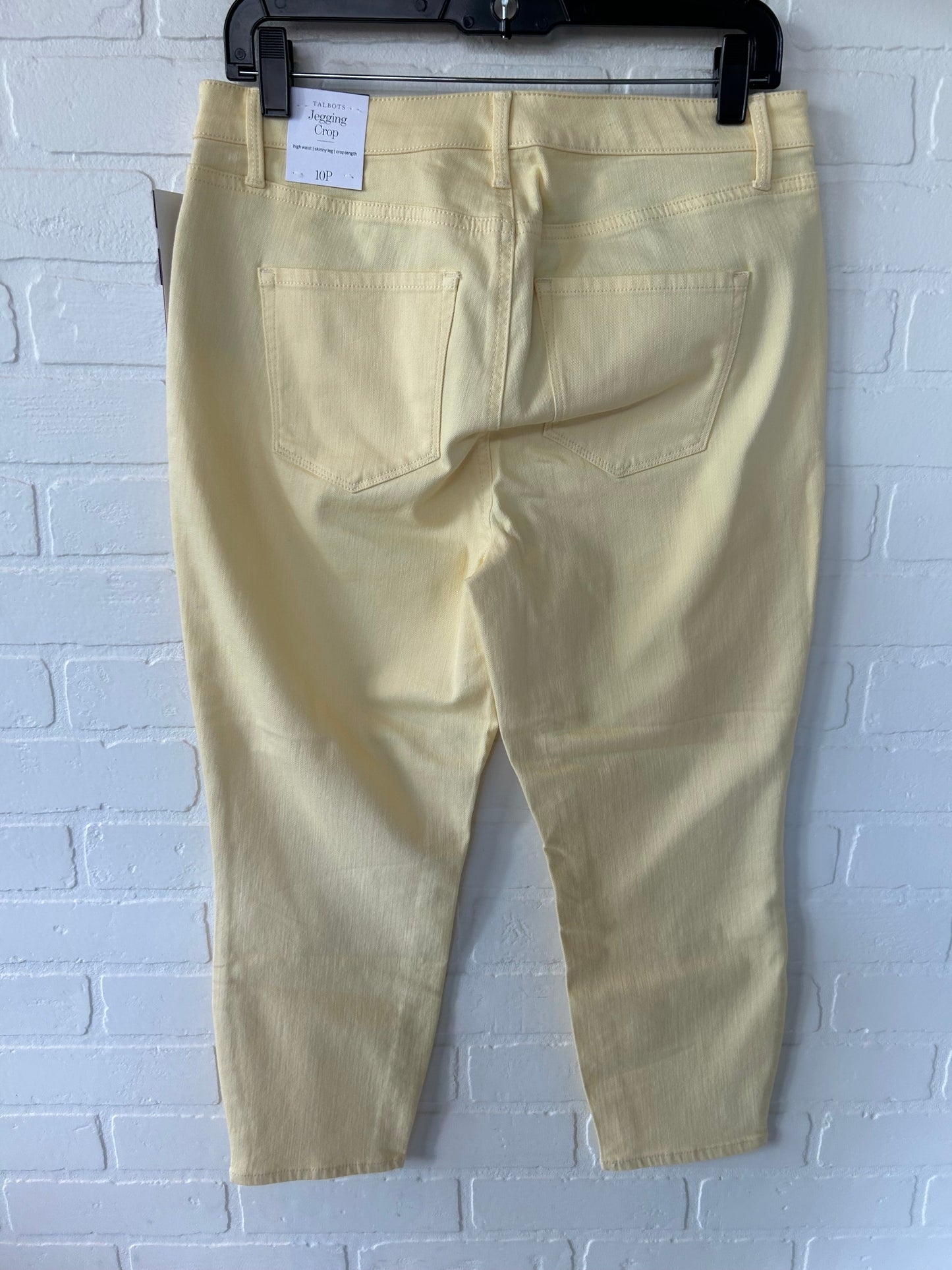 Yellow Pants Cropped Talbots, Size 10petite
