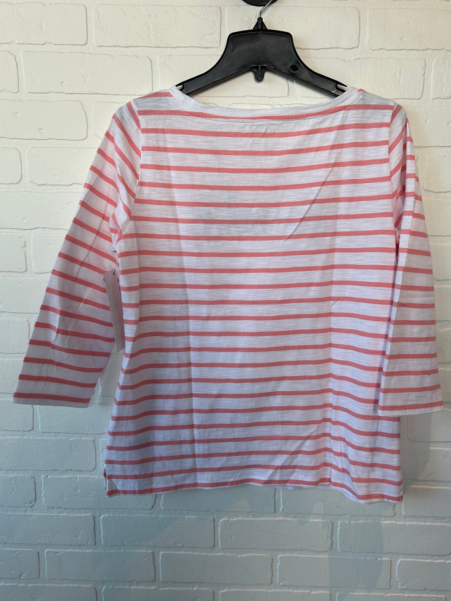 Pink & White Top 3/4 Sleeve Talbots, Size M