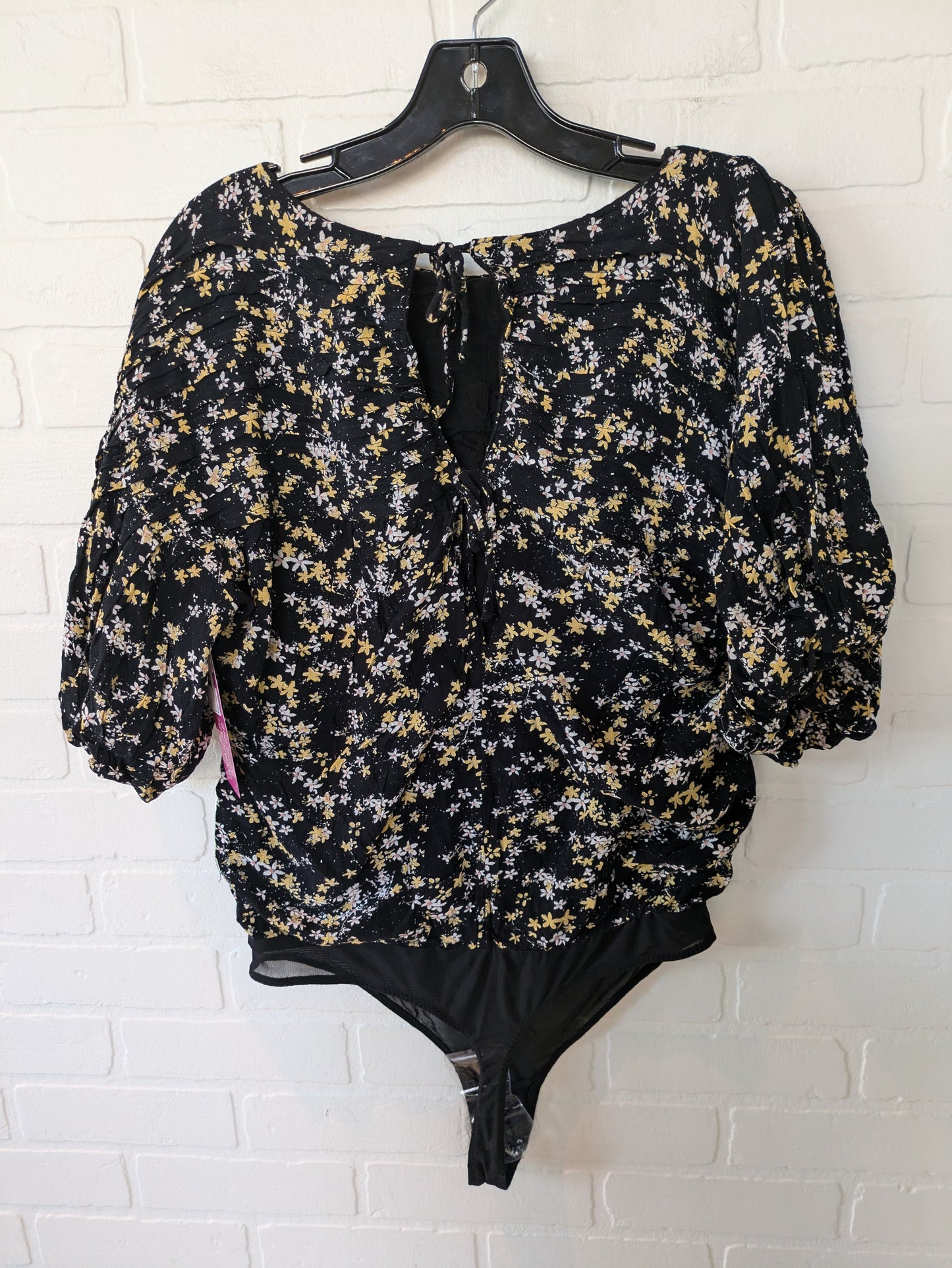 Black & Yellow Bodysuit Free People, Size M