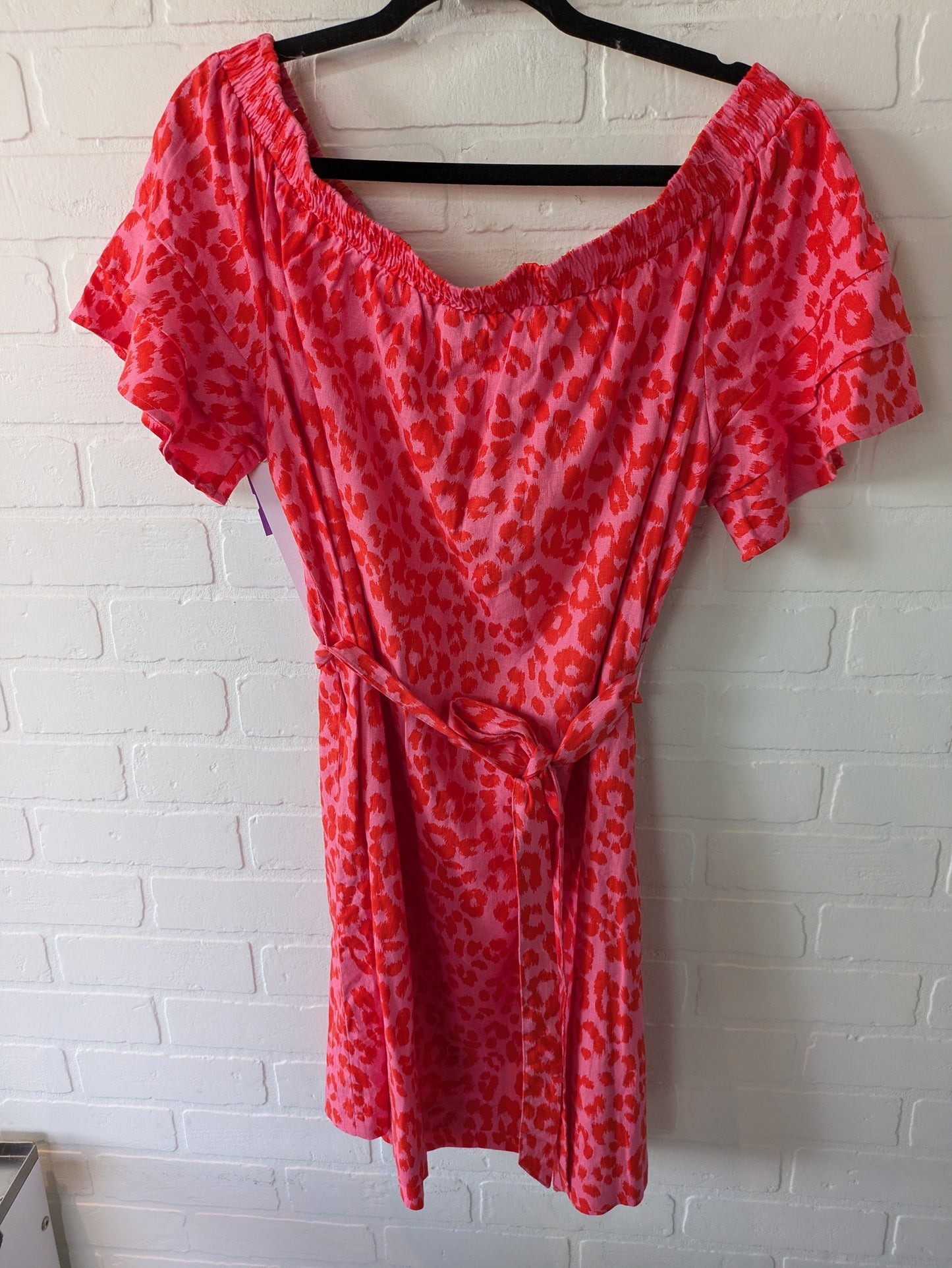 Pink & Red Dress Casual Short New York And Co, Size L