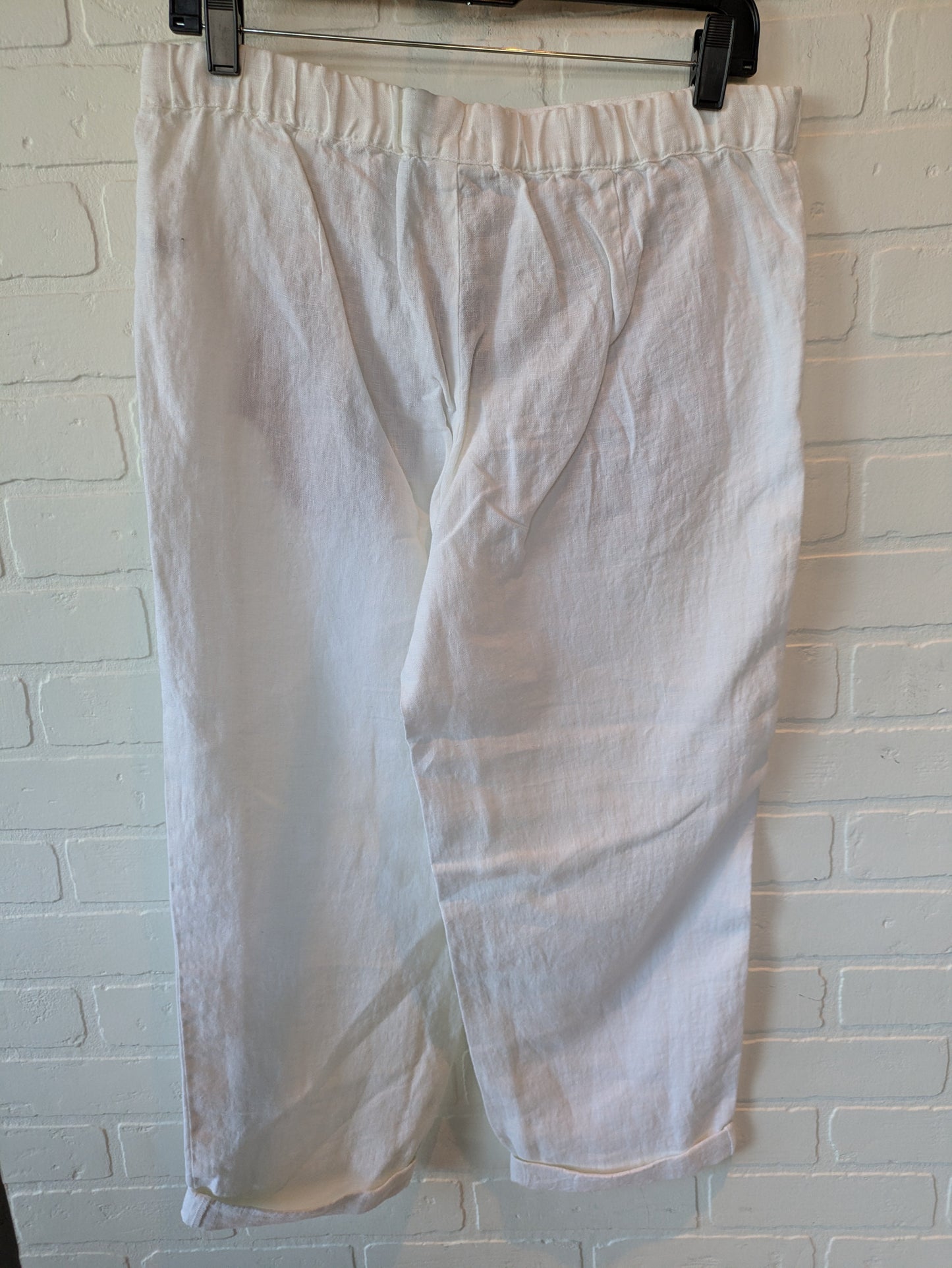 White Pants Linen J. Jill, Size 4