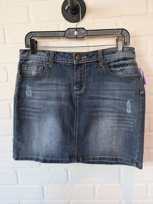 Blue Denim Skirt Mini & Short Earl Jean, Size 6