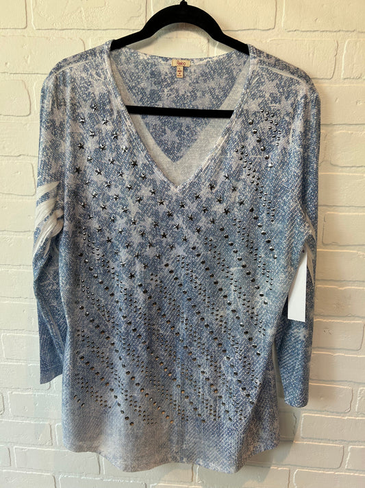 Blue Top Long Sleeve Reba, Size L