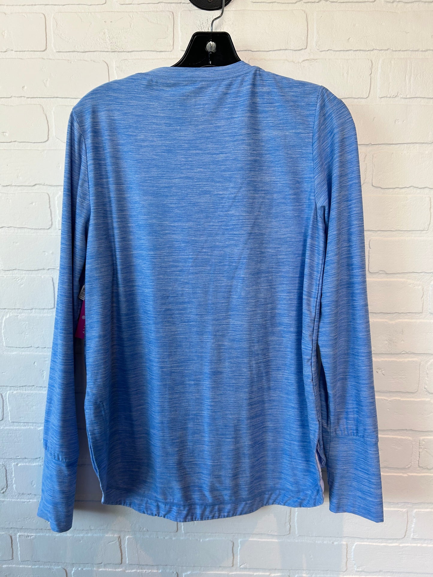 Blue Athletic Top Long Sleeve Crewneck Gottex, Size M