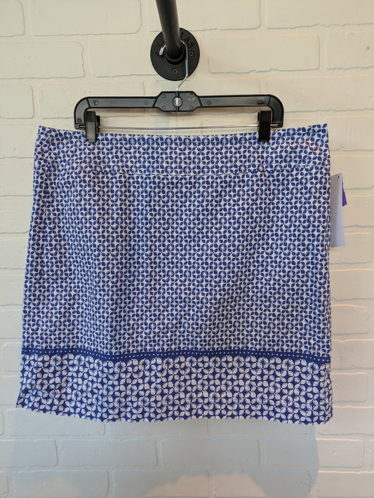 Blue & White Skirt Mini & Short Talbots, Size 16