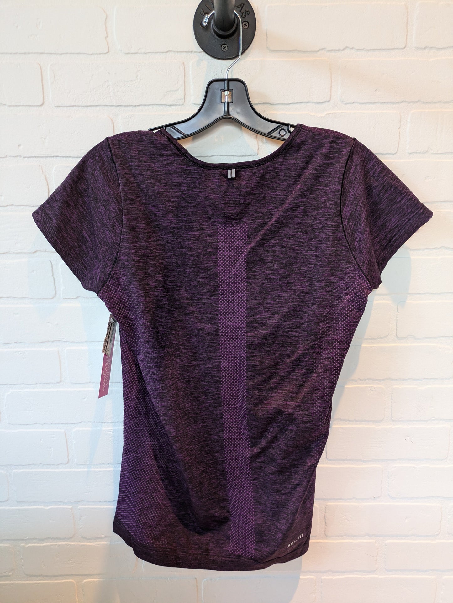 Purple Athletic Top Short Sleeve Nike, Size L