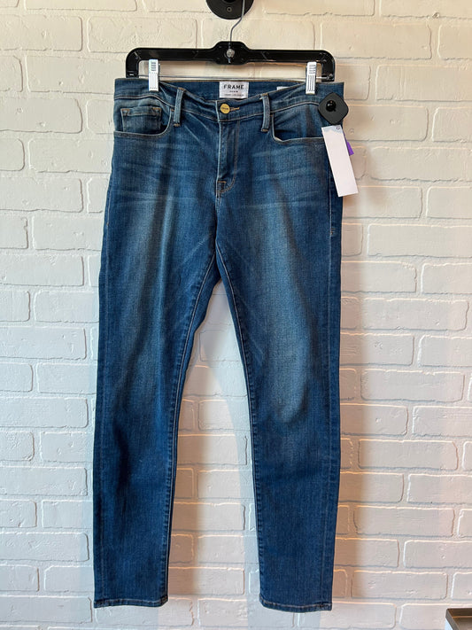Blue Denim Jeans Skinny Frame, Size 4