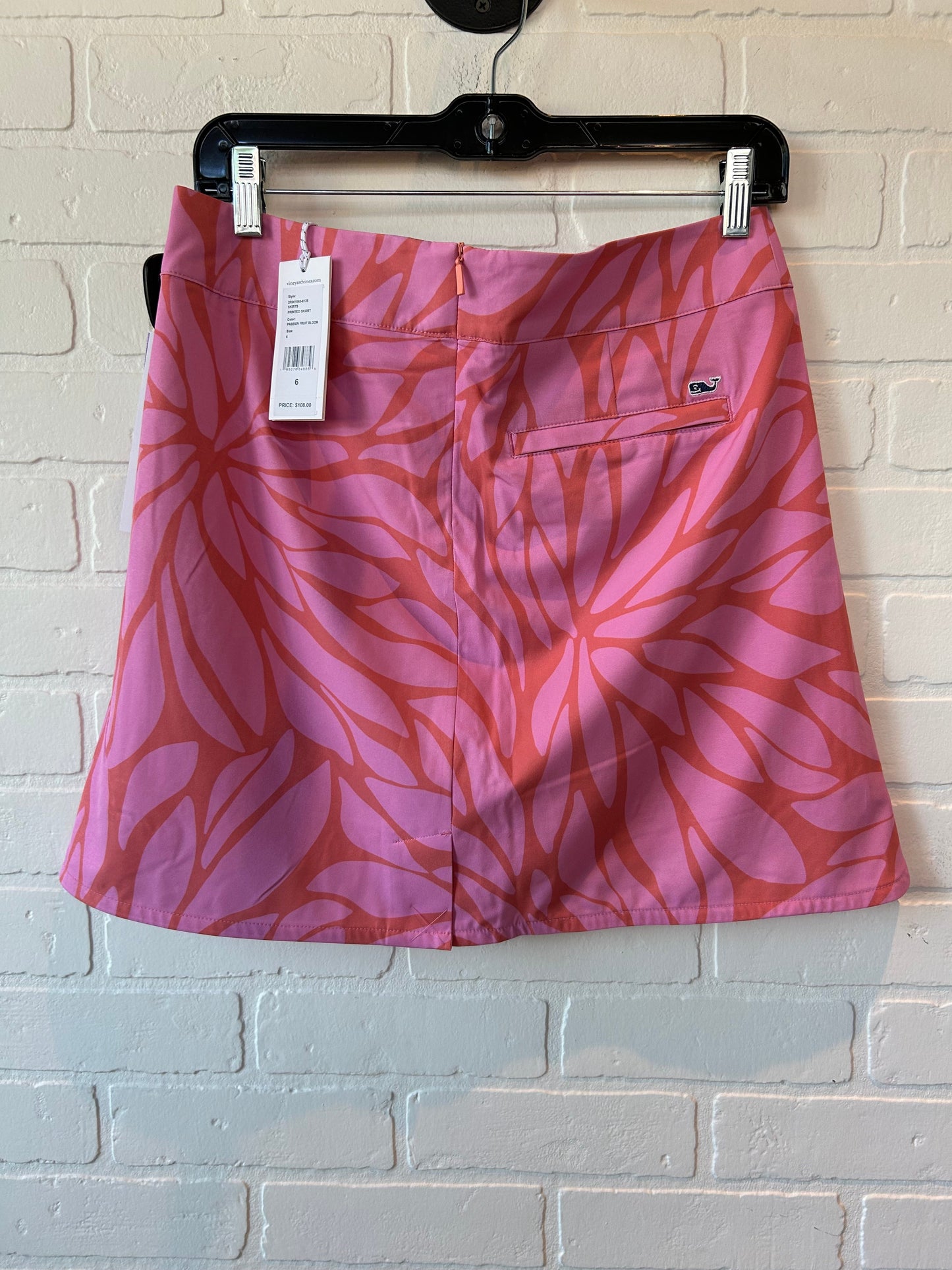 Orange & Pink Athletic Skirt Vineyard Vines, Size 6