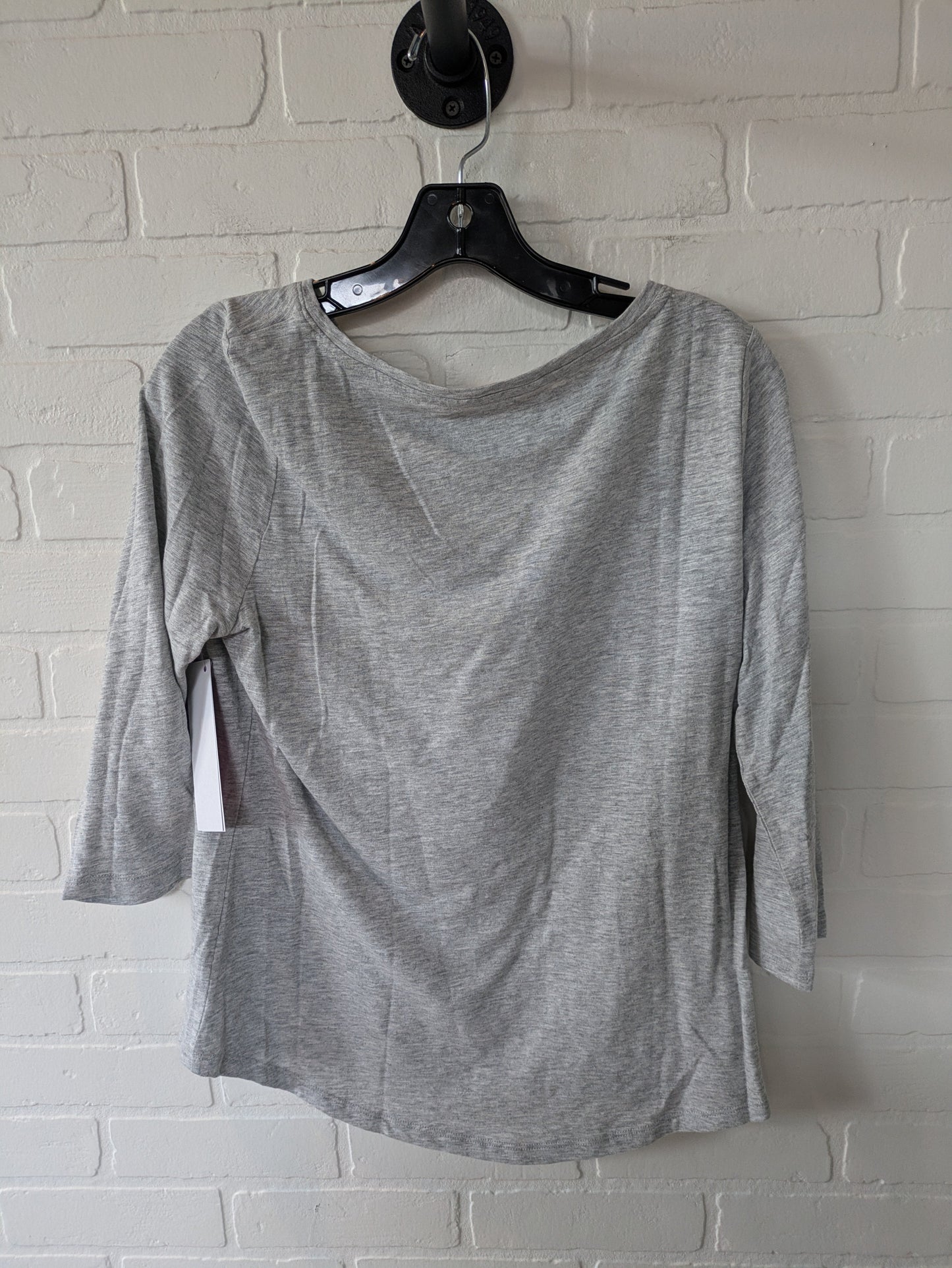 Grey Top 3/4 Sleeve Basic Talbots, Size M