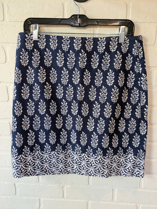 Blue & White Skirt Mini & Short Talbots, Size 10petite