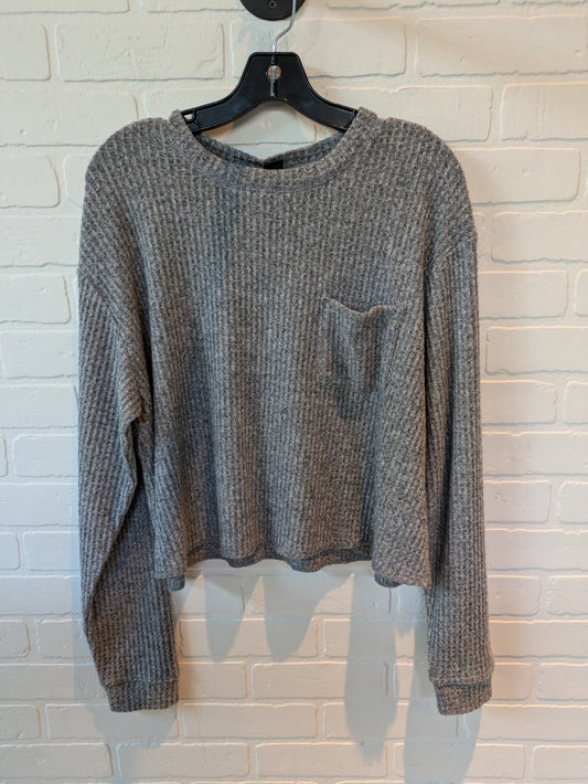 Grey Top Long Sleeve Wild Fable, Size L