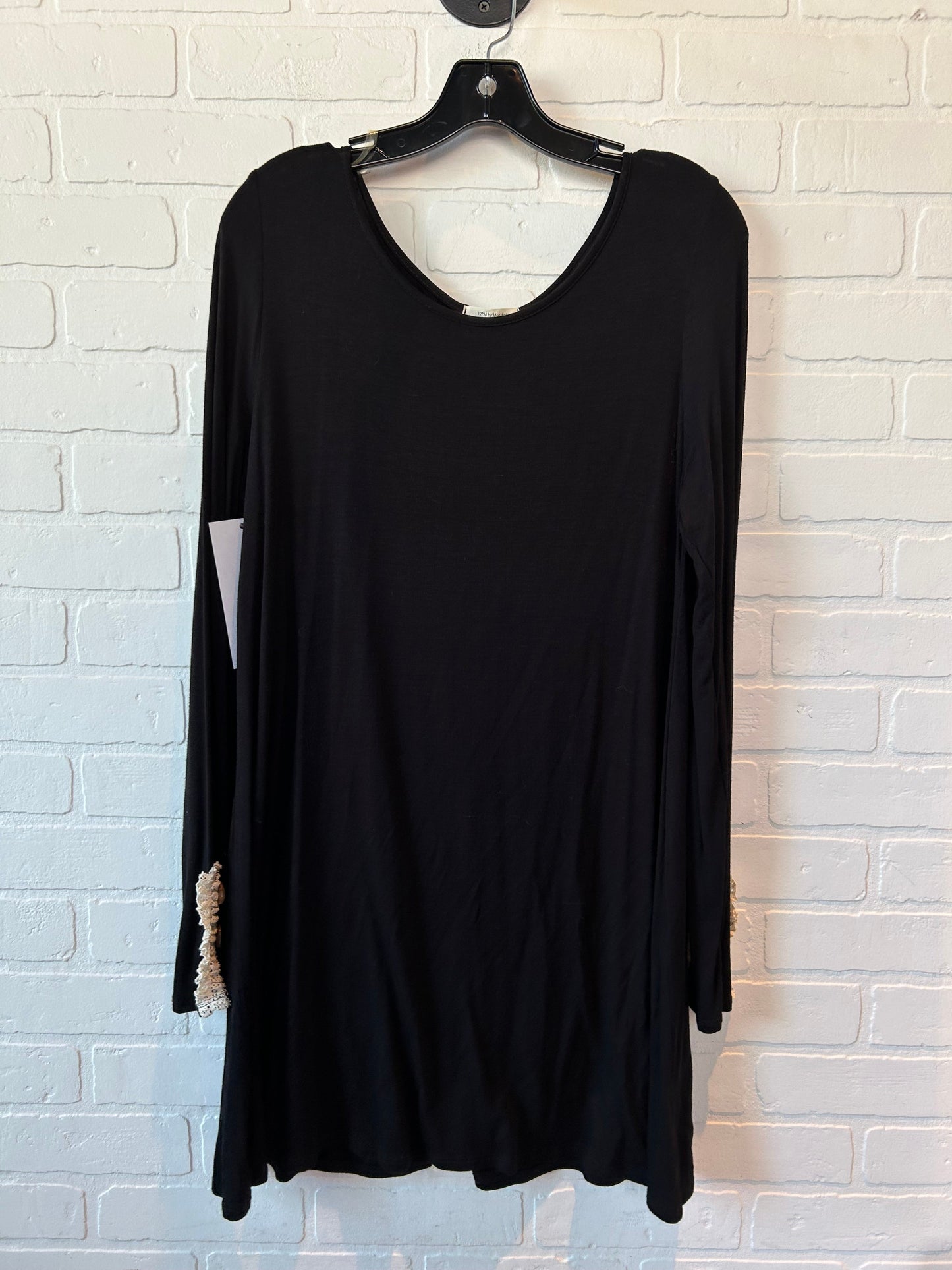 Black & Tan Top Long Sleeve Mon Ami, Size L