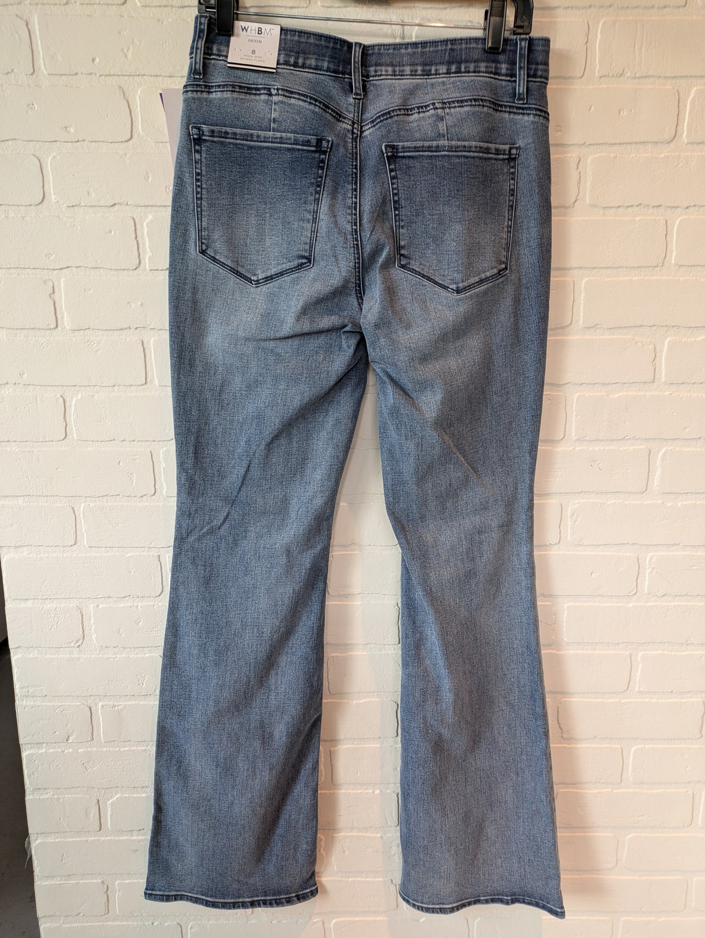 Blue Denim Jeans Flared White House Black Market, Size 8