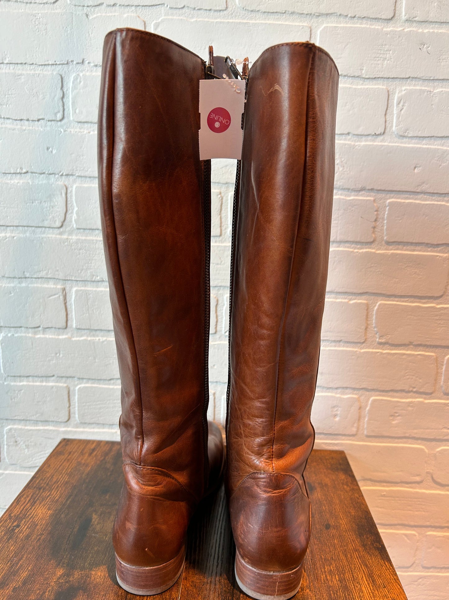 Brown Boots Designer Frye, Size 8.5