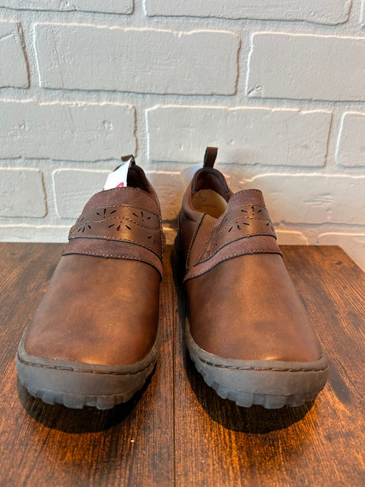 Brown Shoes Flats Jbu By Jambu, Size 7
