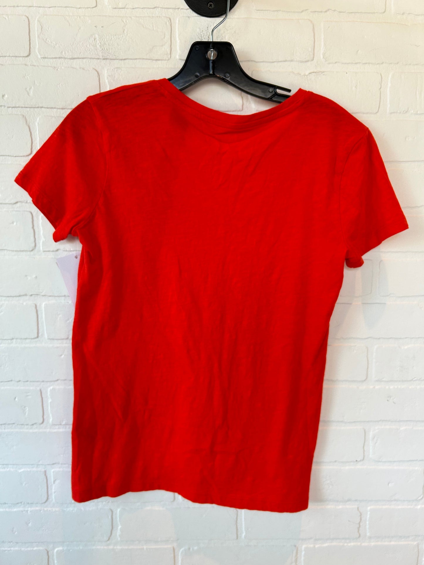 Orange Top Short Sleeve Basic Madewell, Size Xs