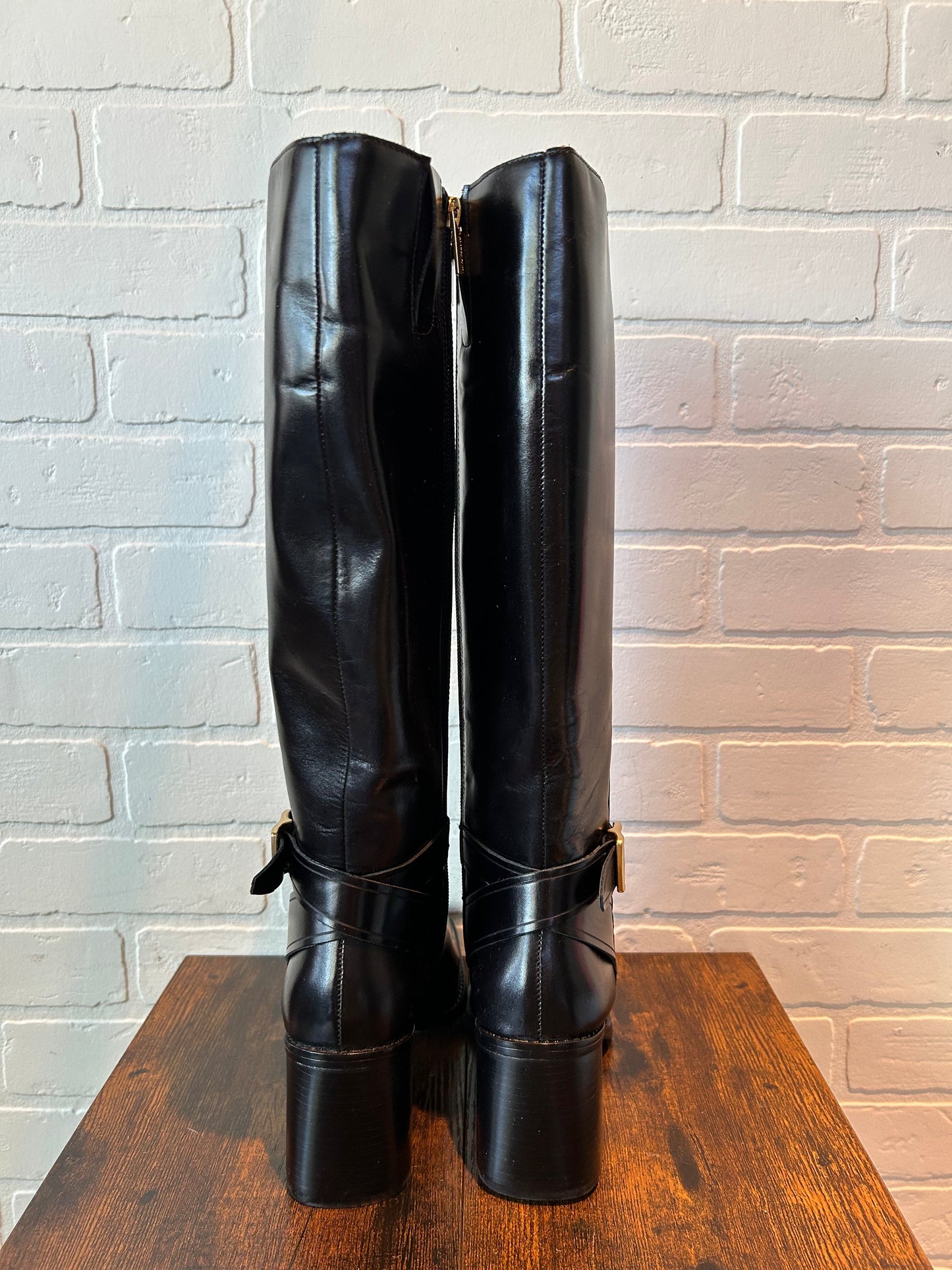 Black Boots Mid-calf Heels Vince Camuto, Size 6.5