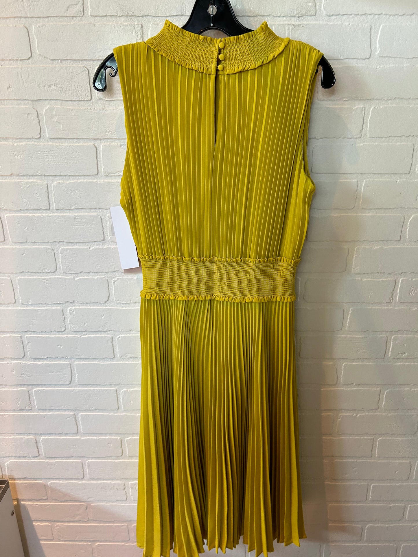 Yellow Dress Party Midi Nanette Lepore, Size M