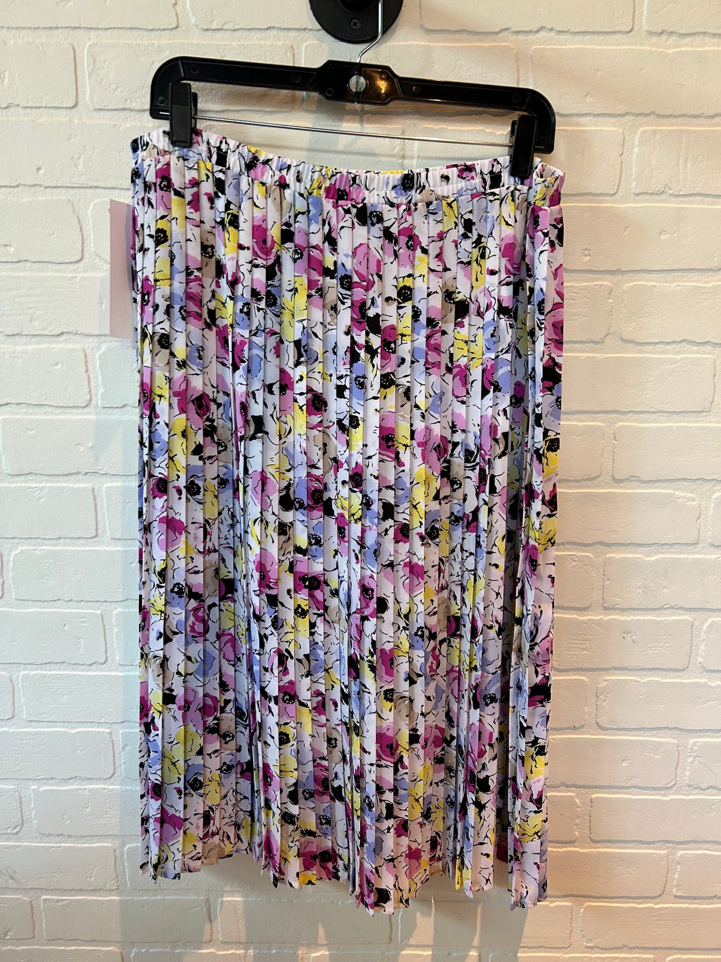 Floral Print Skirt Midi Dana Buchman, Size 12