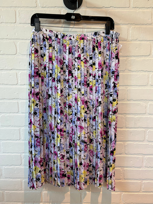 Floral Print Skirt Midi Dana Buchman, Size 12