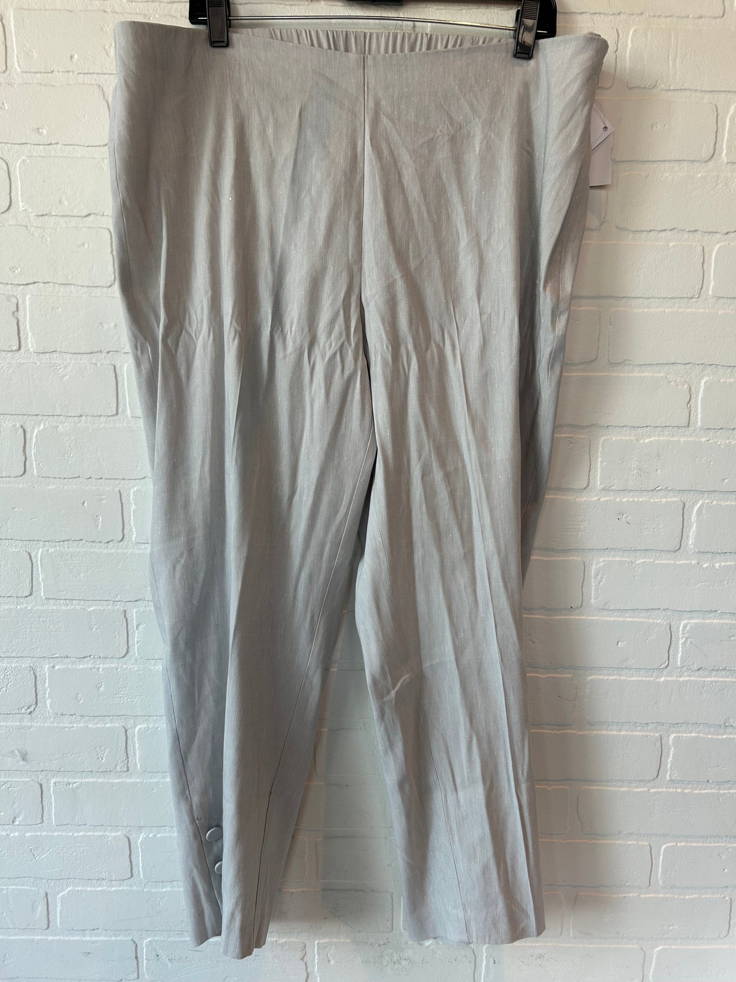 Grey Pants Linen J. Jill, Size 16