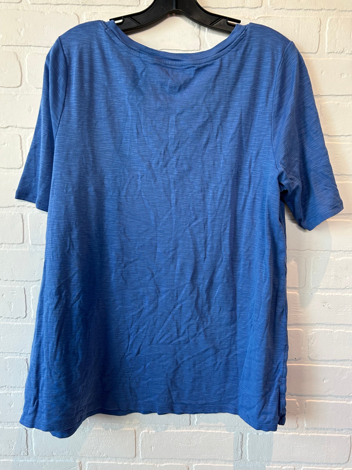 Blue Top Short Sleeve Basic J. Jill, Size L