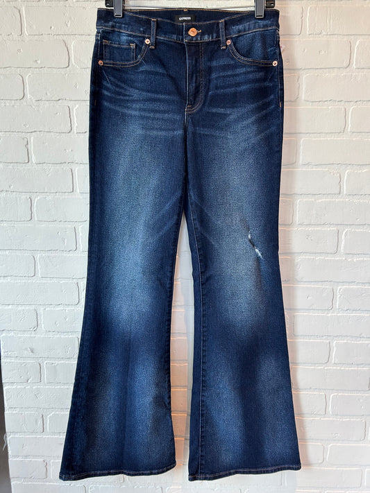 Blue Denim Jeans Flared Express, Size 6