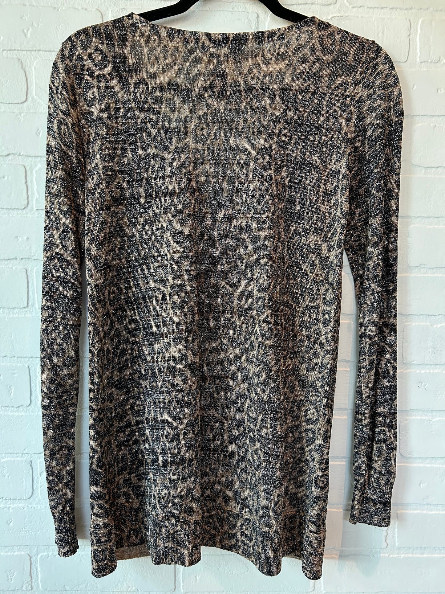 Animal Print Top Long Sleeve Inc, Size M