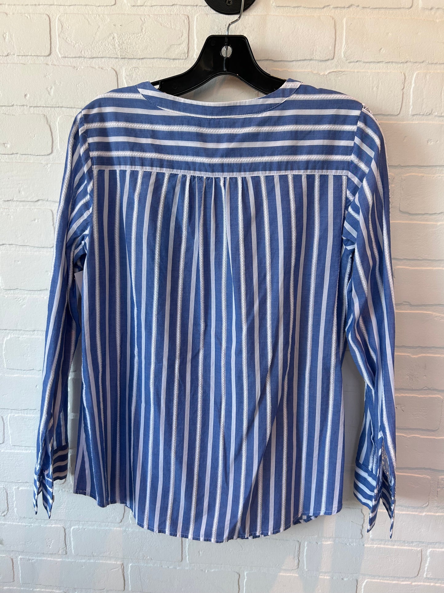 Blue & White Top Long Sleeve Talbots, Size M