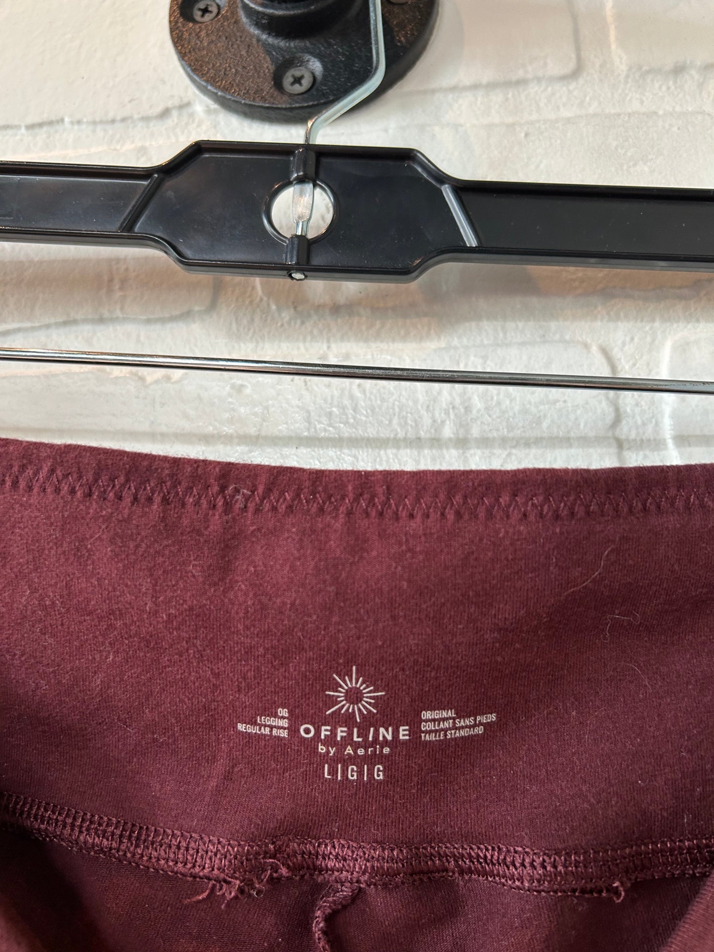 Red Athletic Leggings Aerie, Size 12