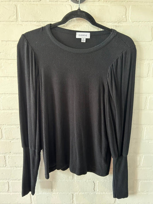 Black Top Long Sleeve Evereve, Size Xs