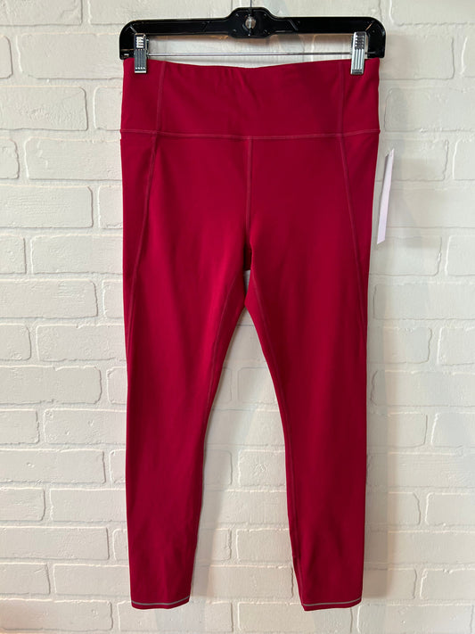 Red Athletic Leggings Athleta, Size 4