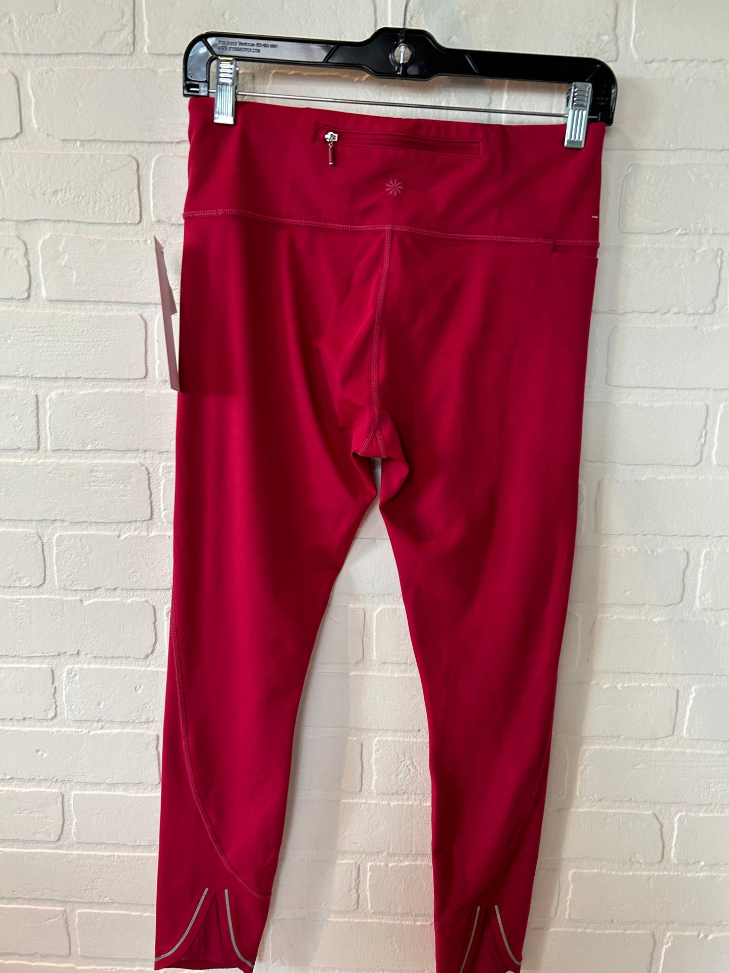 Red Athletic Leggings Athleta, Size 4