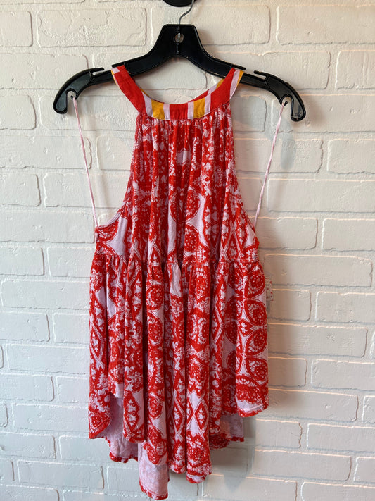 Red Top Sleeveless Free People, Size Xs