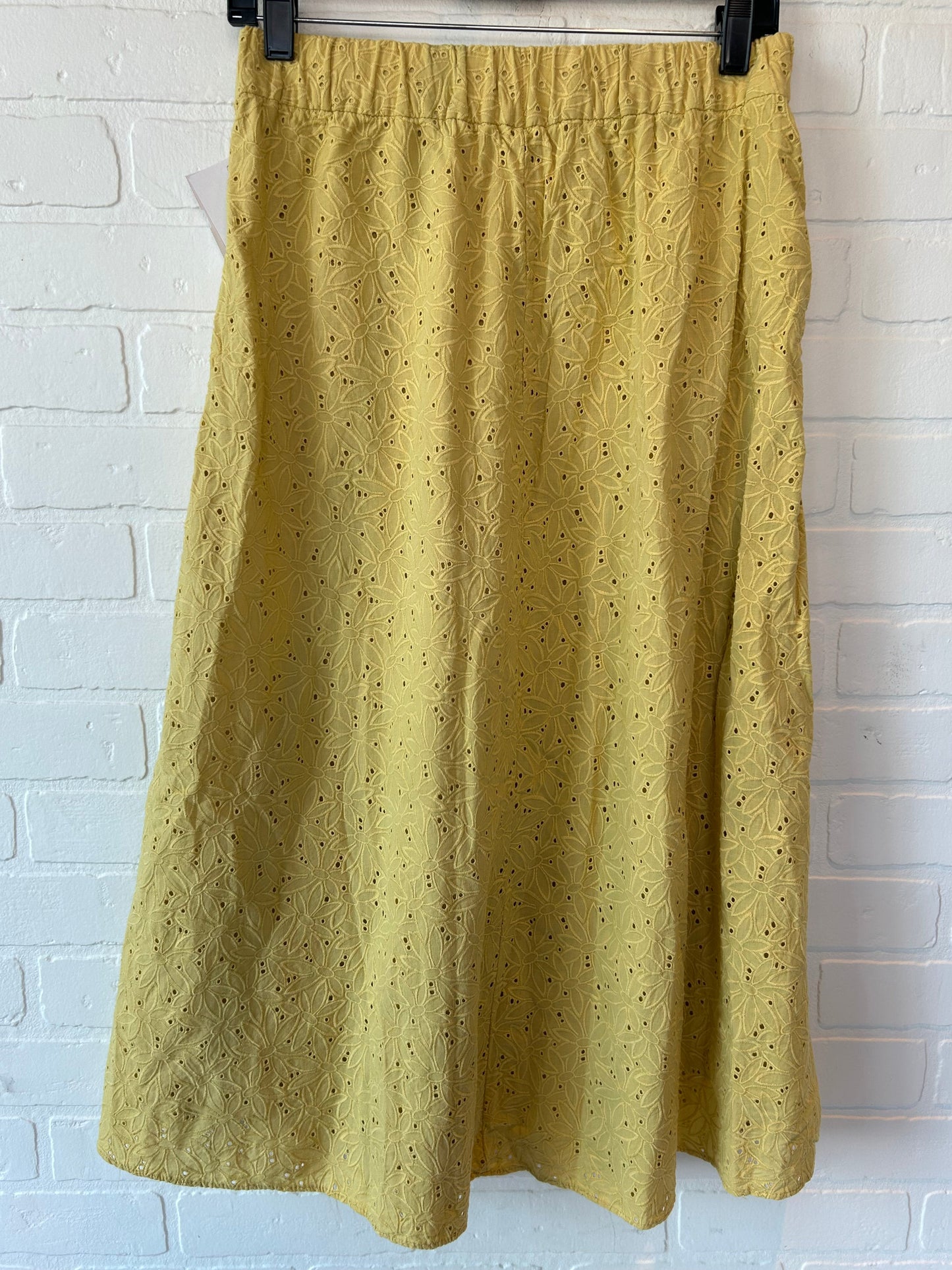 Yellow Skirt Midi Madewell, Size 4