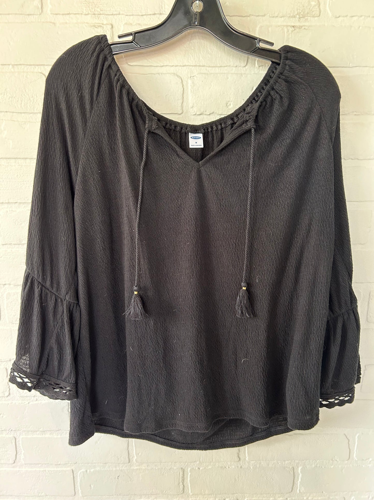 Black Top Long Sleeve Old Navy, Size M