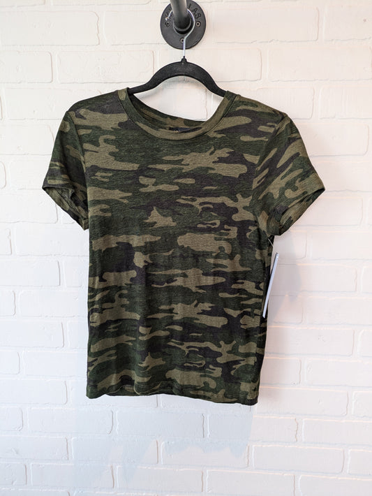 Camouflage Print Top Short Sleeve Basic Sanctuary, Size Xs