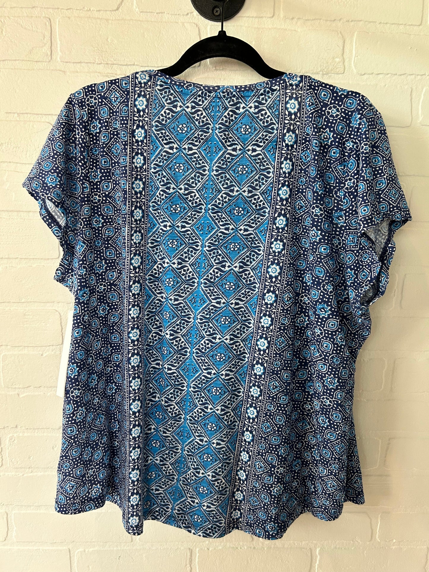 Blue Top Short Sleeve Lucky Brand, Size Xl