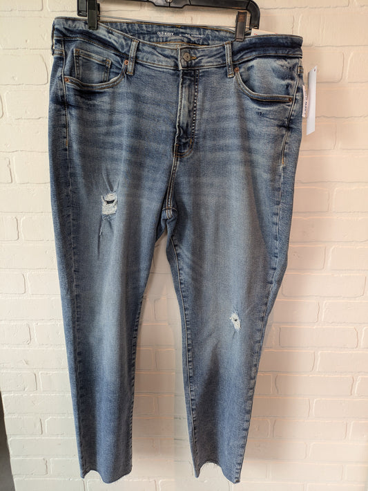 Blue Denim Jeans Straight Old Navy, Size 18